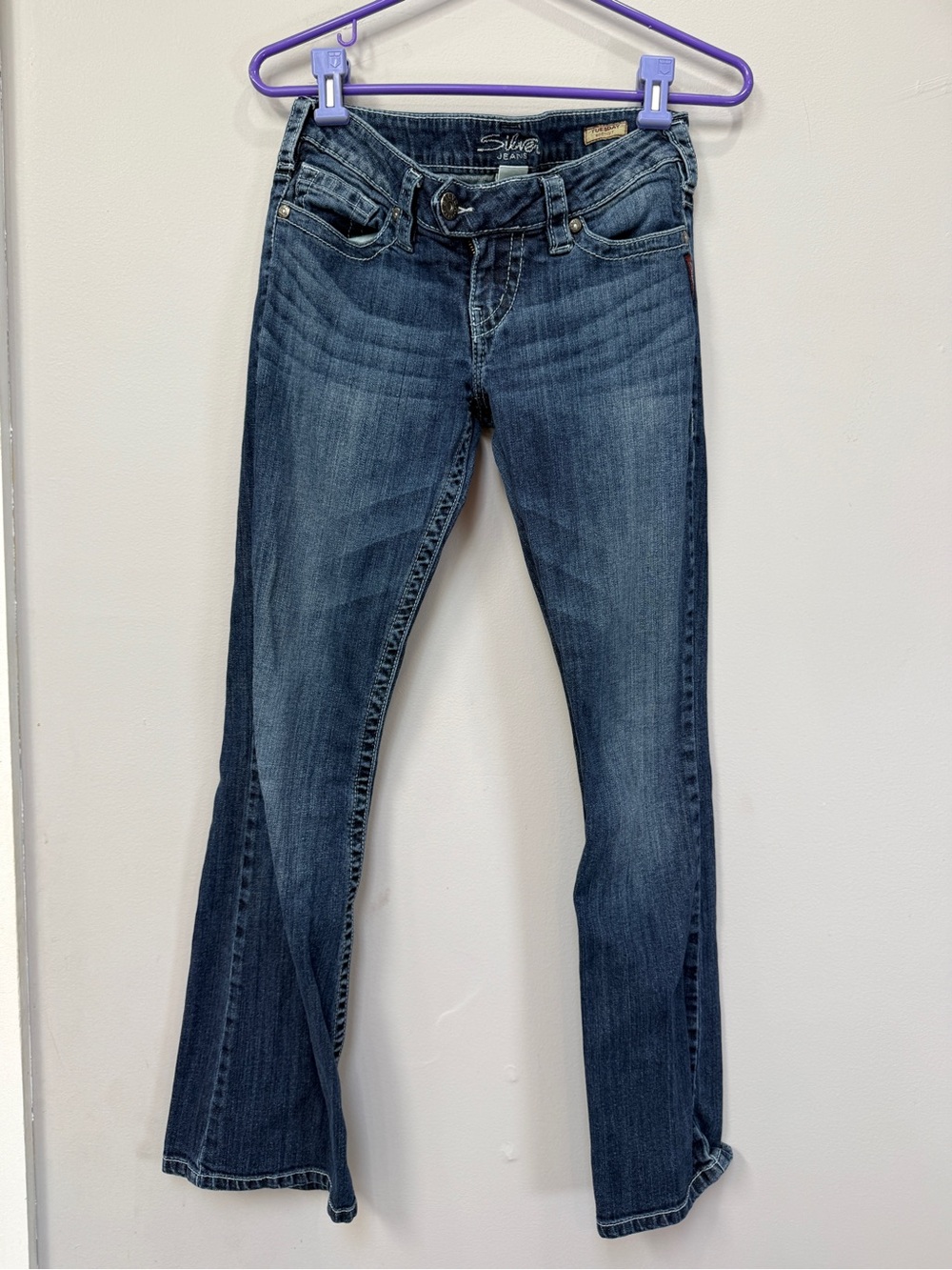 Silver Jeans Women's Medium Dark Blue Flared Jeans